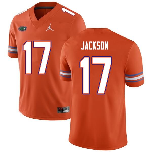 Men's NCAA Florida Gators Kahleil Jackson #17 Stitched Authentic Nike Orange College Football Jersey IHY6165BP